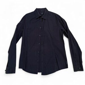 Black Armani Jeans fitted long sleeve shirt